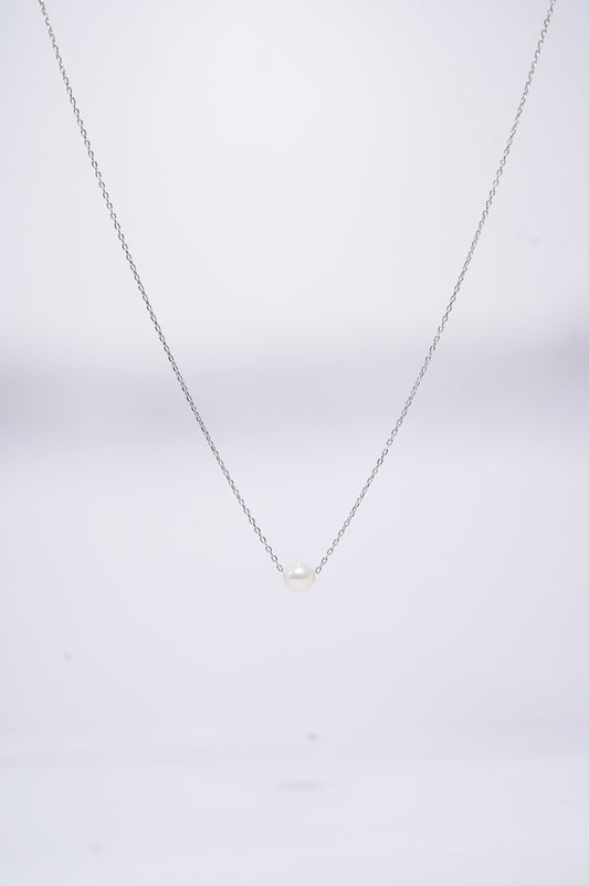 Basic Round Freshwater Pearl Necklace (S)
