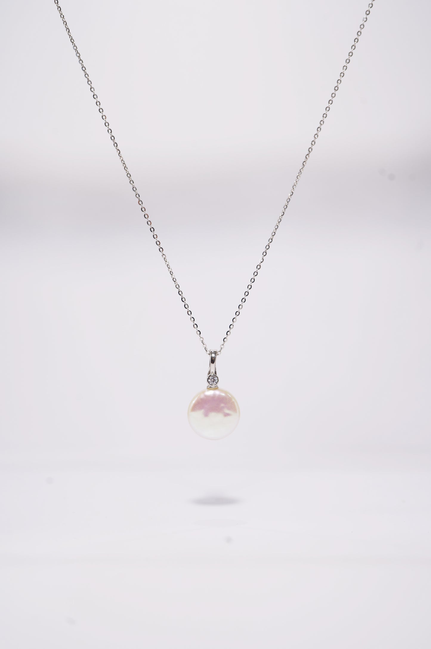 'Press Button' Freshwater Pearl Necklace