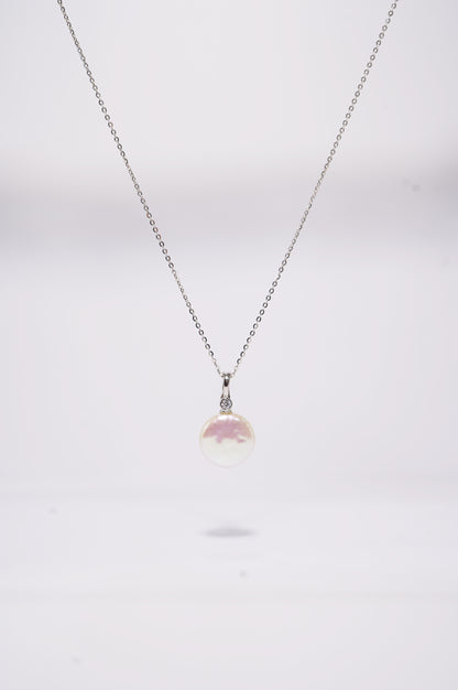 'Press Button' Freshwater Pearl Necklace