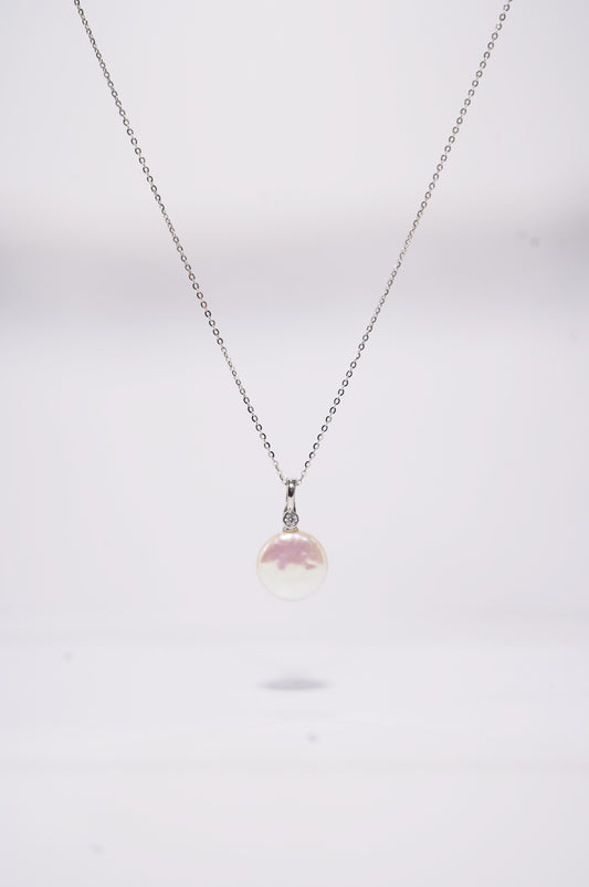 'Press Button' Freshwater Pearl Necklace