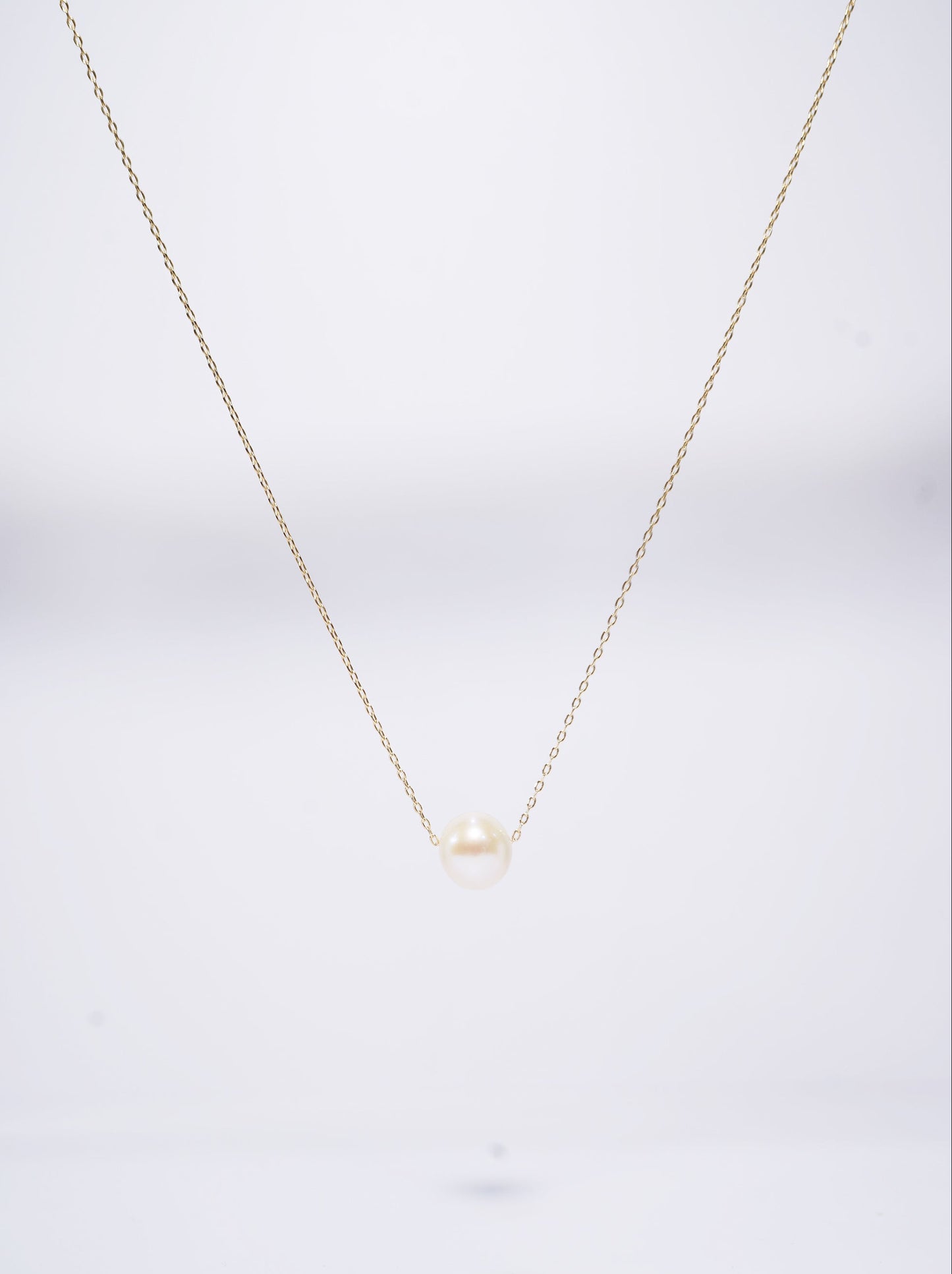 Basic Round Freshwater Pearl Necklace (L)
