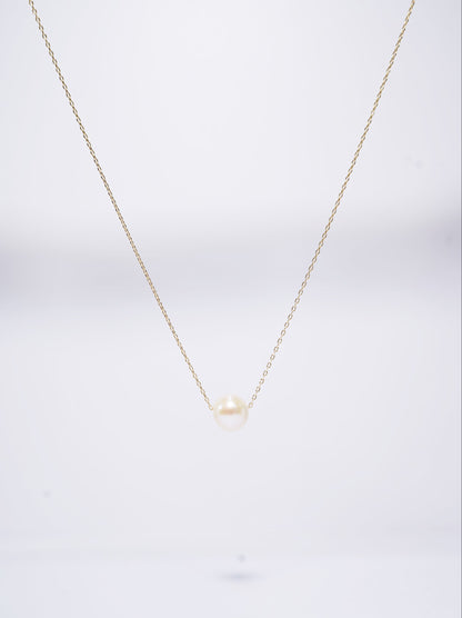 Basic Round Freshwater Pearl Necklace (L)