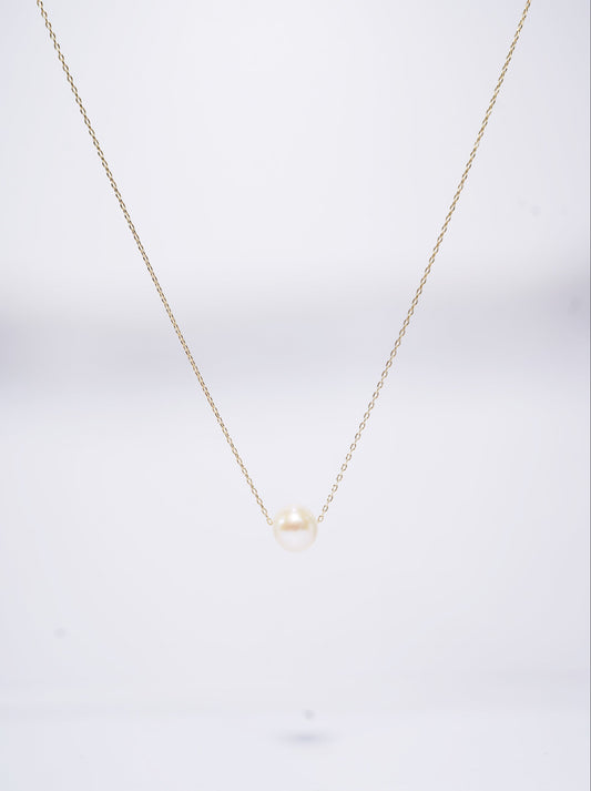 Basic Round Freshwater Pearl Necklace (L)