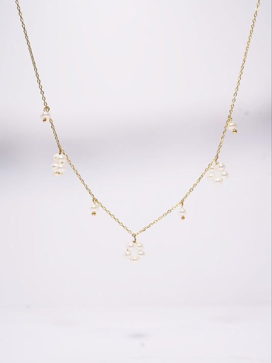 'Flower Star' Freshwater Pearl Necklace