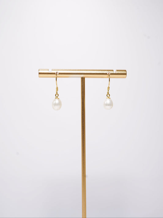 'Basic Hoop' Freshwater Pearl Earrings