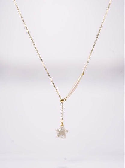Finger Star Freshwater Baroque Necklace