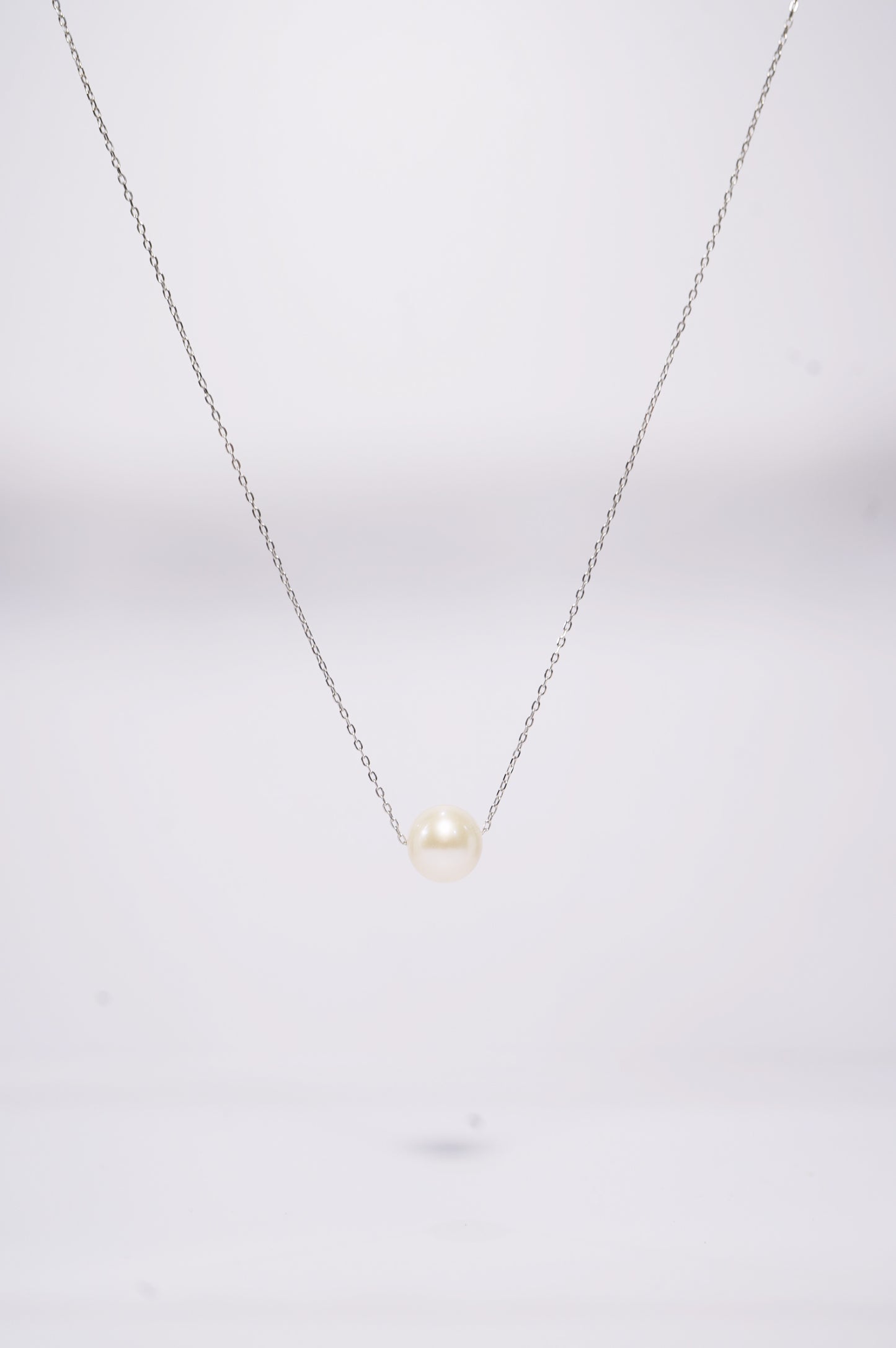 Basic Round Freshwater Pearl Necklace (L)