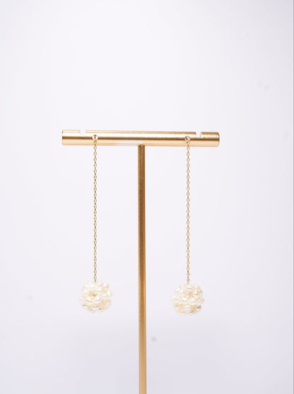'#2 Popcorn' Freshwater Pearl Earrings