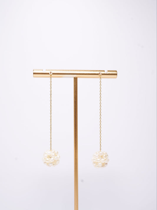 '#2 Popcorn' Freshwater Pearl Earrings