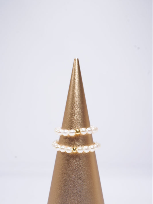 ‘Baby' Rice Freshwater Pearl Ring