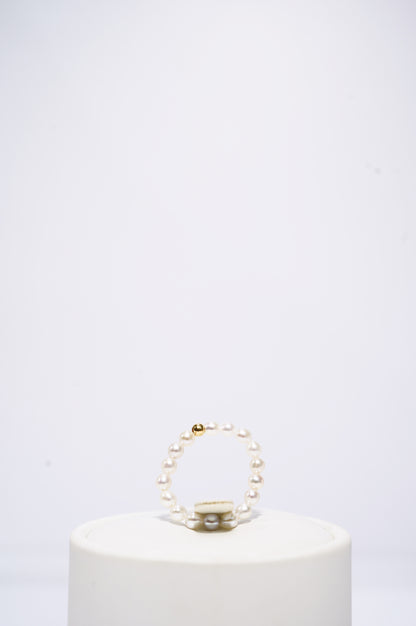 ‘Baby' Rice Freshwater Pearl Ring