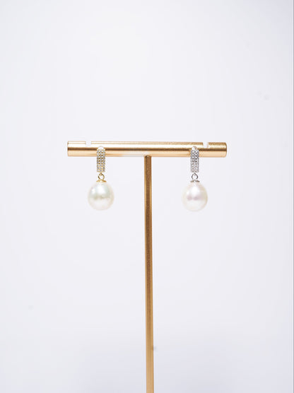 'Office Lady' Baroque Freshwater Pearl Earrings