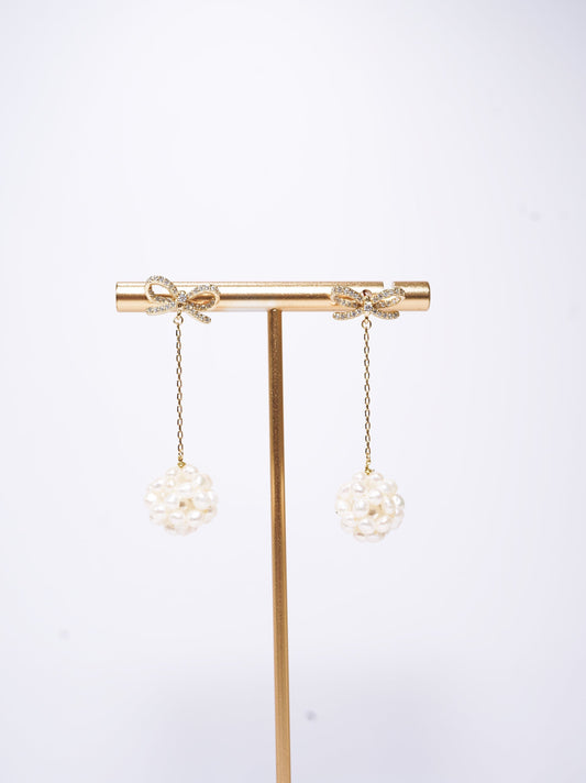 '#3 Popcorn' Freshwater Pearl Earrings