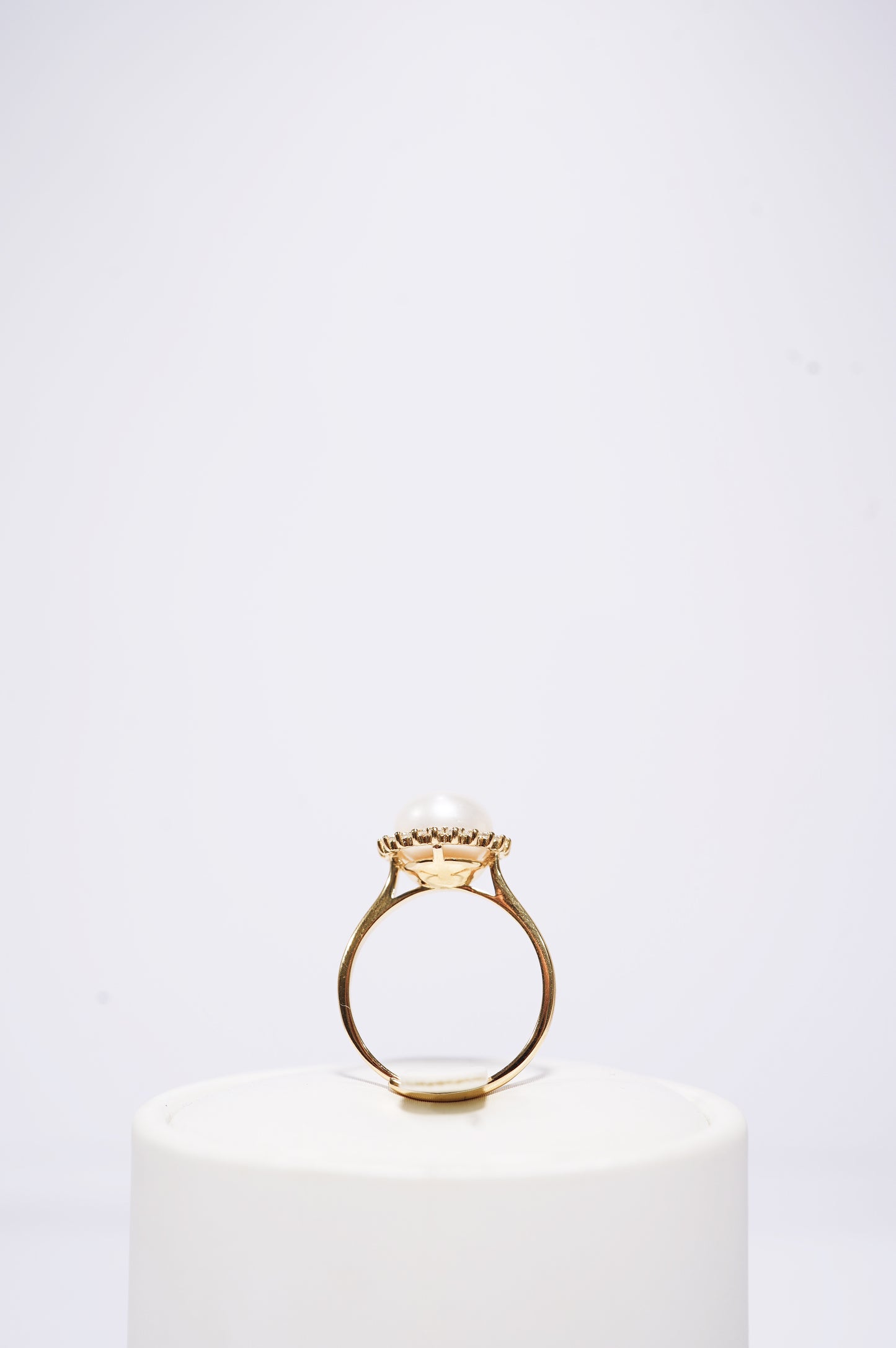 ‘Sunflower' Bun Freshwater Pearl Ring