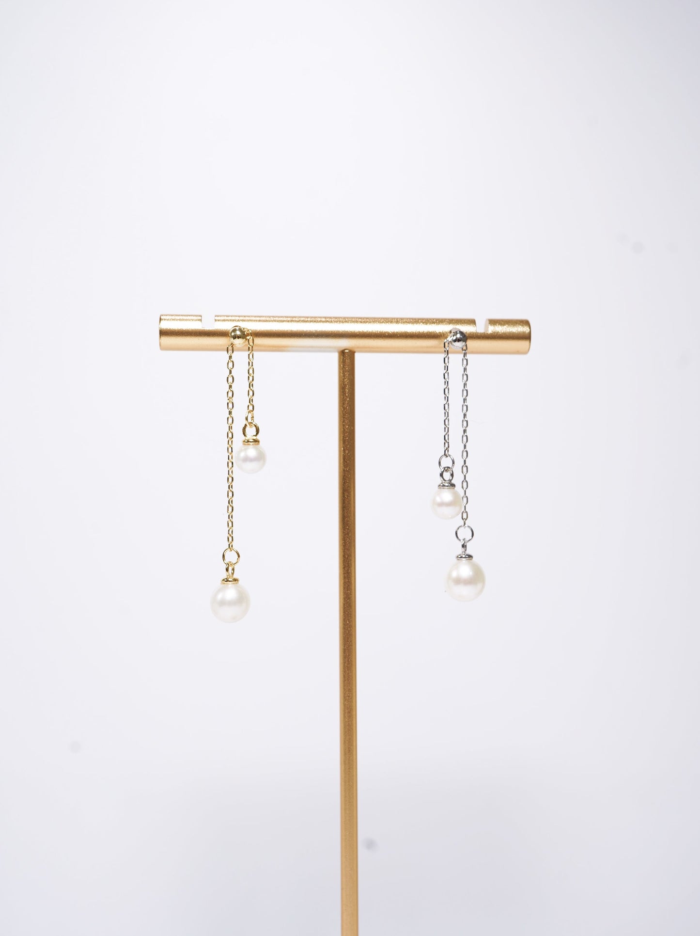 'Flexi Double' Freshwater Pearl Earrings
