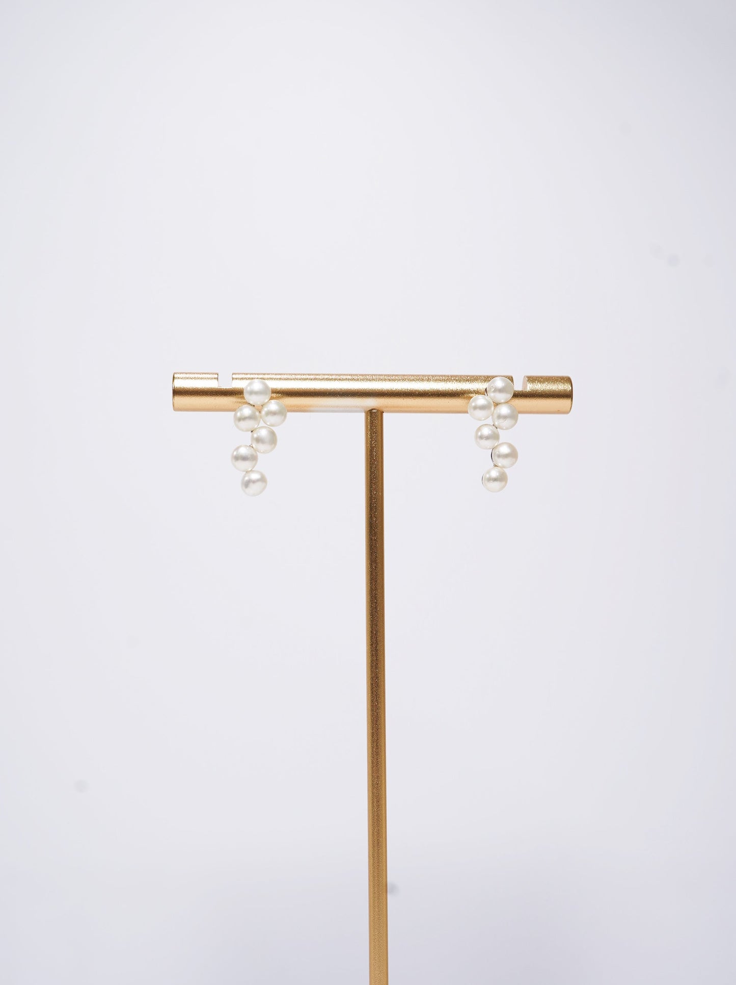 White Grape Freshwater Pearl Earrings