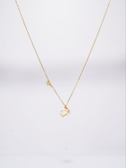 Star and Shell Freshwater Pearl Necklace