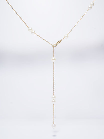 'Single and Couple' Freshwater Pearl Necklace