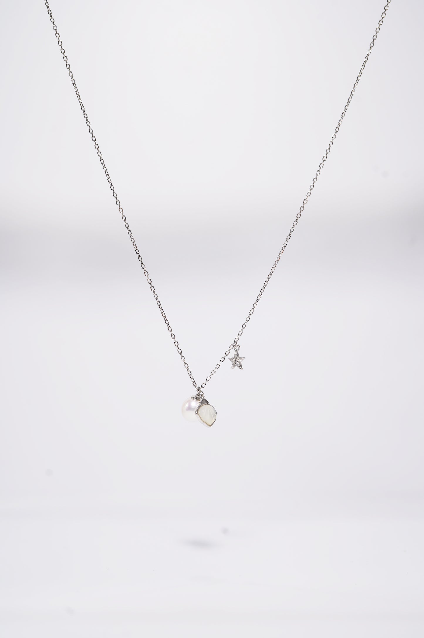 Star and Shell Freshwater Pearl Necklace