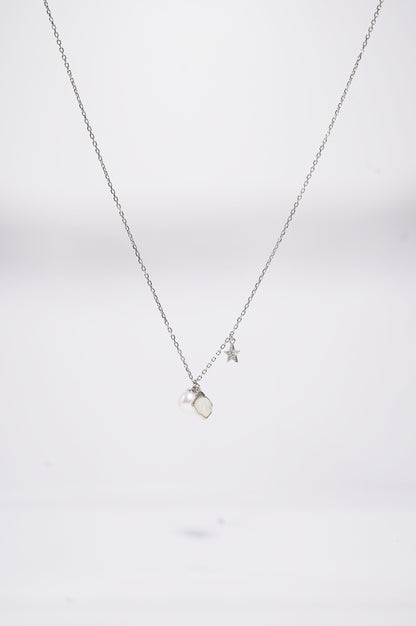 Star and Shell Freshwater Pearl Necklace