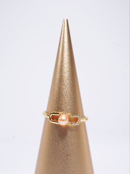 Infinity Freshwater Pearl Ring