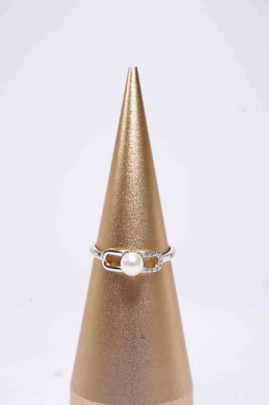 Infinity Freshwater Pearl Ring