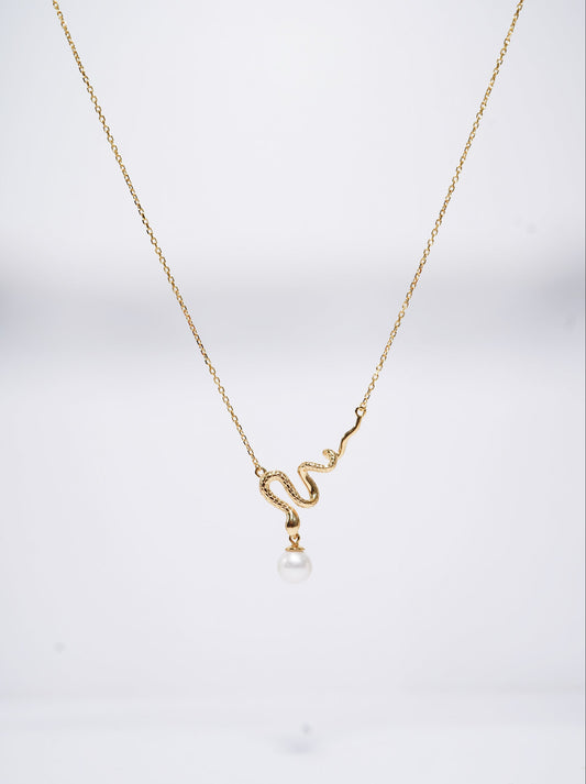 Snake Freshwater Pearl Necklace
