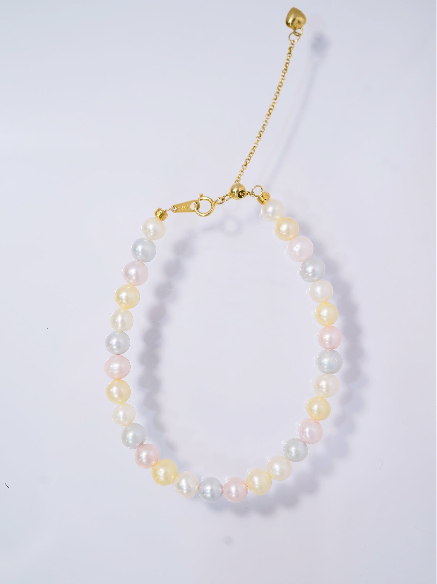 Candy Rainbow Seawater Akoya Pearls Bracelet