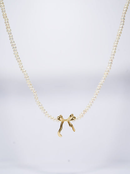 'Bow Lovers' Freshwater Full Strand Necklace