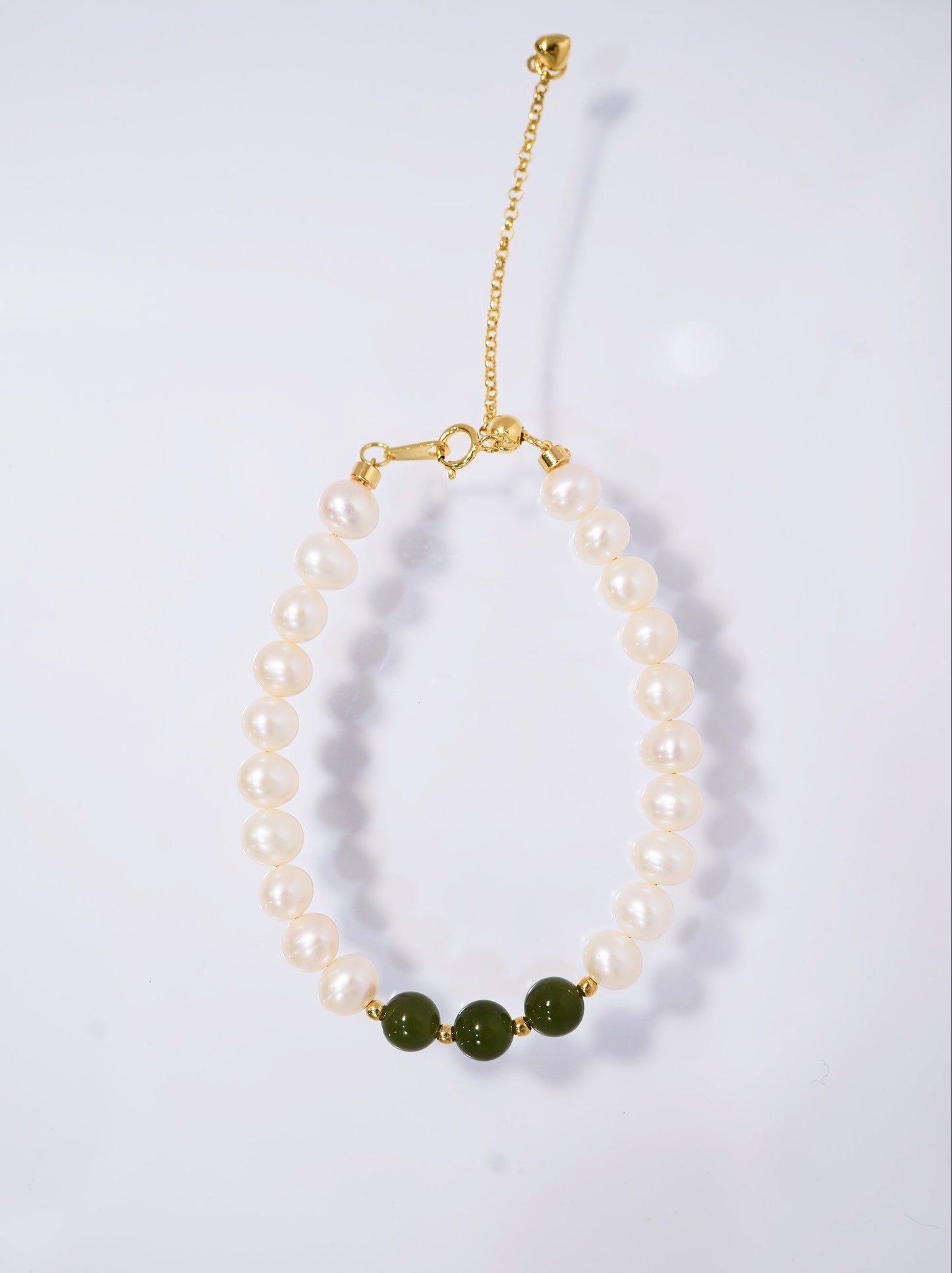 '#3 Jade' Freshwater Pearls Bracelet