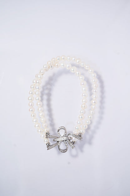 'Double Bow' Freshwater Pearls Bracelet