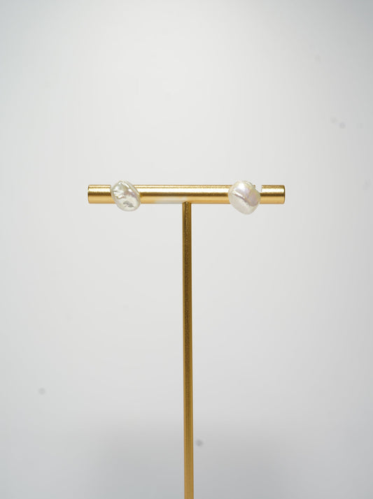 'Keshi' Freshwater Pearl Earrings Stud