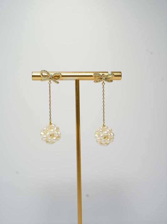 '#3 Popcorn' Freshwater Pearl Earrings