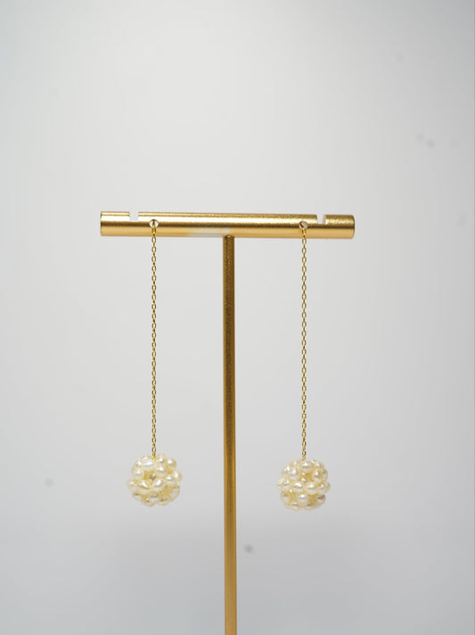 '#2 Popcorn' Freshwater Pearl Earrings