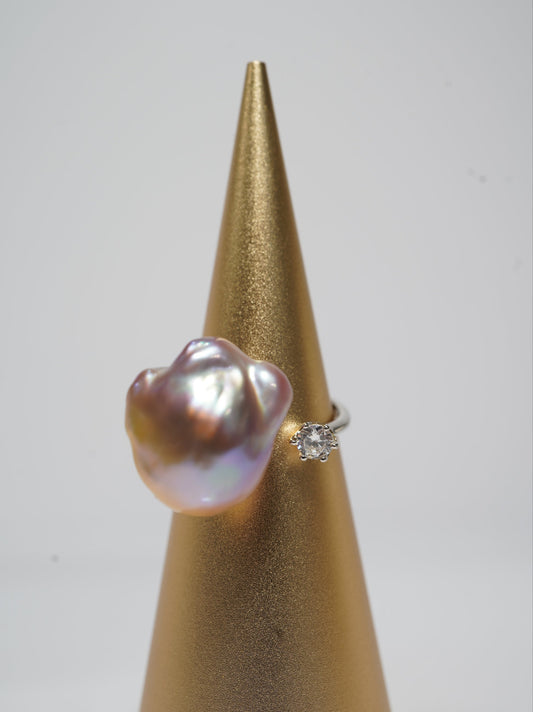 ‘Rainbow' Baroque Freshwater Pearl Ring
