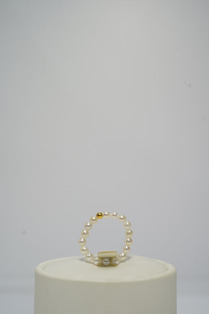 ‘Baby' Rice Freshwater Pearl Ring