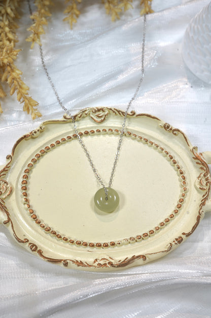 Donut Jade Necklace