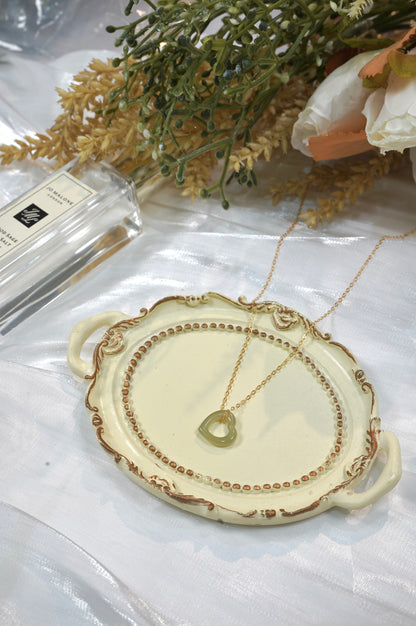 Cute Heart Jade Necklace