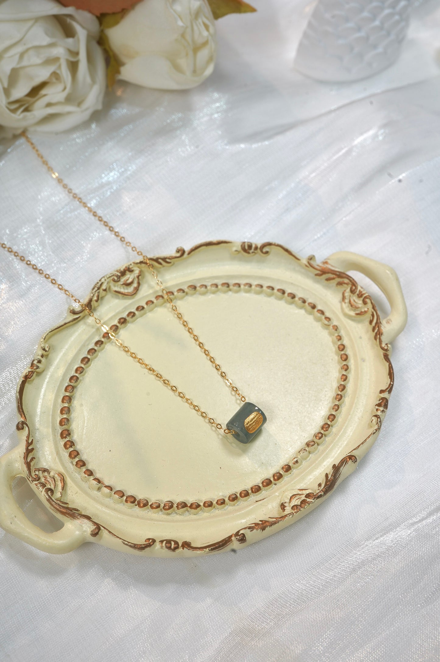 Bamboo Tube Jade Necklace