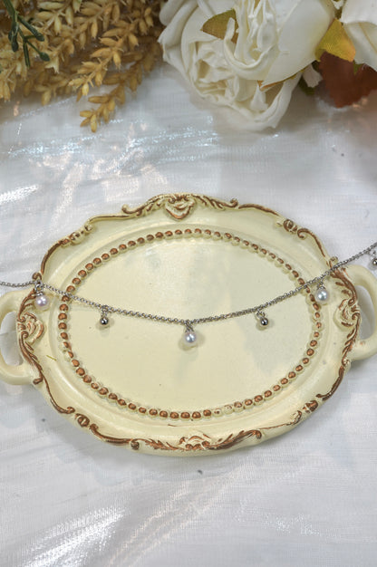 String Lights with Ball Freshwater Pearl Necklace