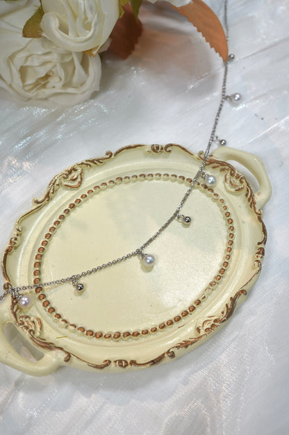 String Lights with Ball Freshwater Pearl Necklace