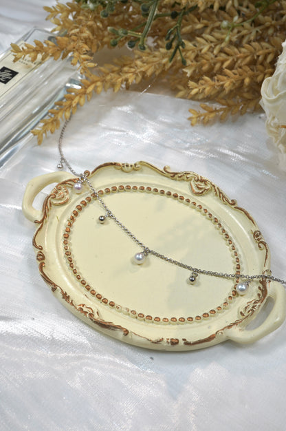 String Lights with Ball Freshwater Pearl Necklace