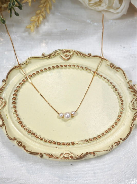 Croissant Freshwater Pearl Necklace