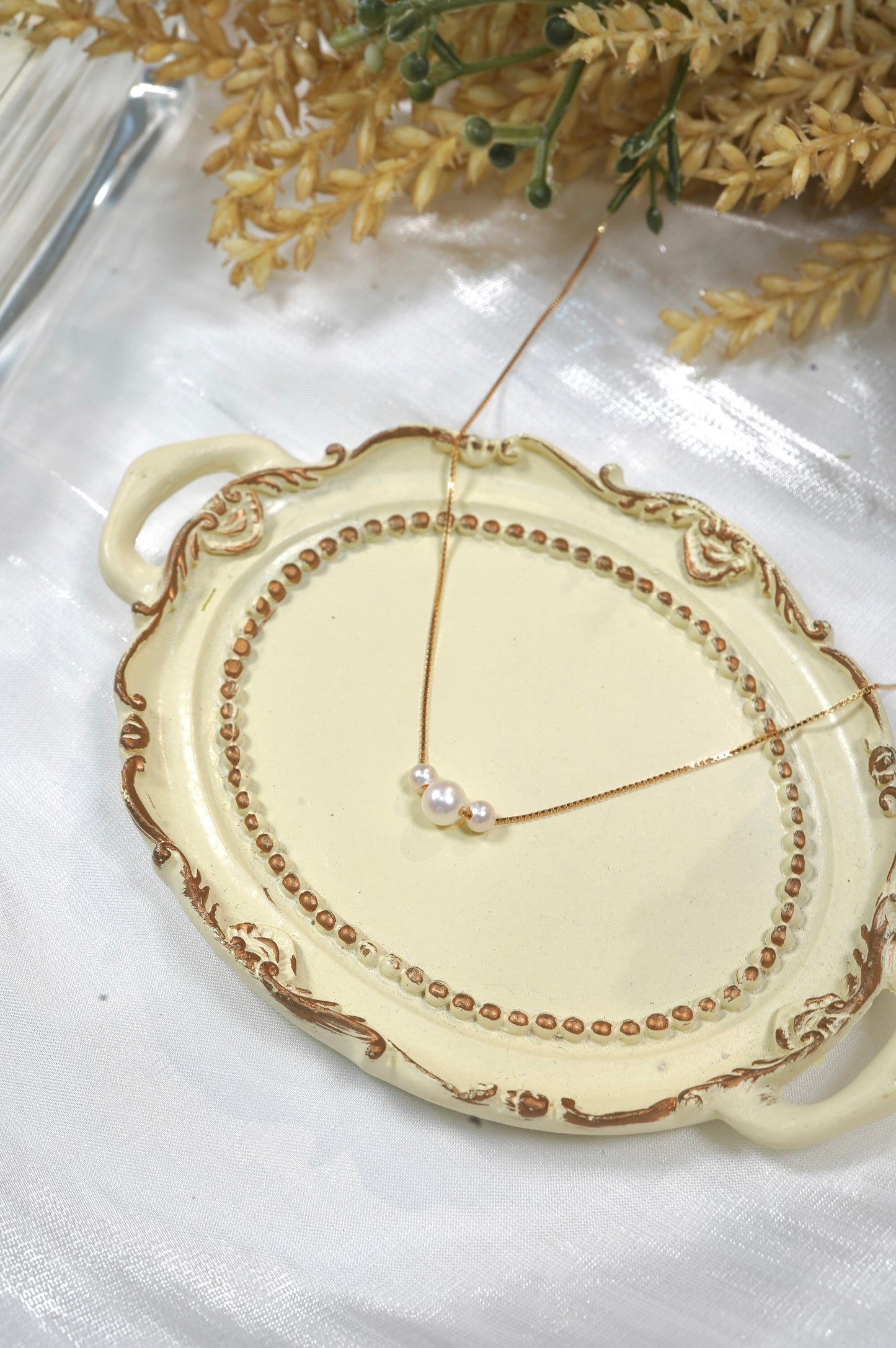 Croissant Freshwater Pearl Necklace